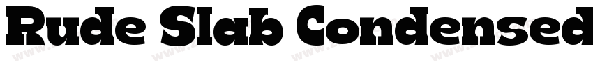 Rude Slab Condensed字体转换